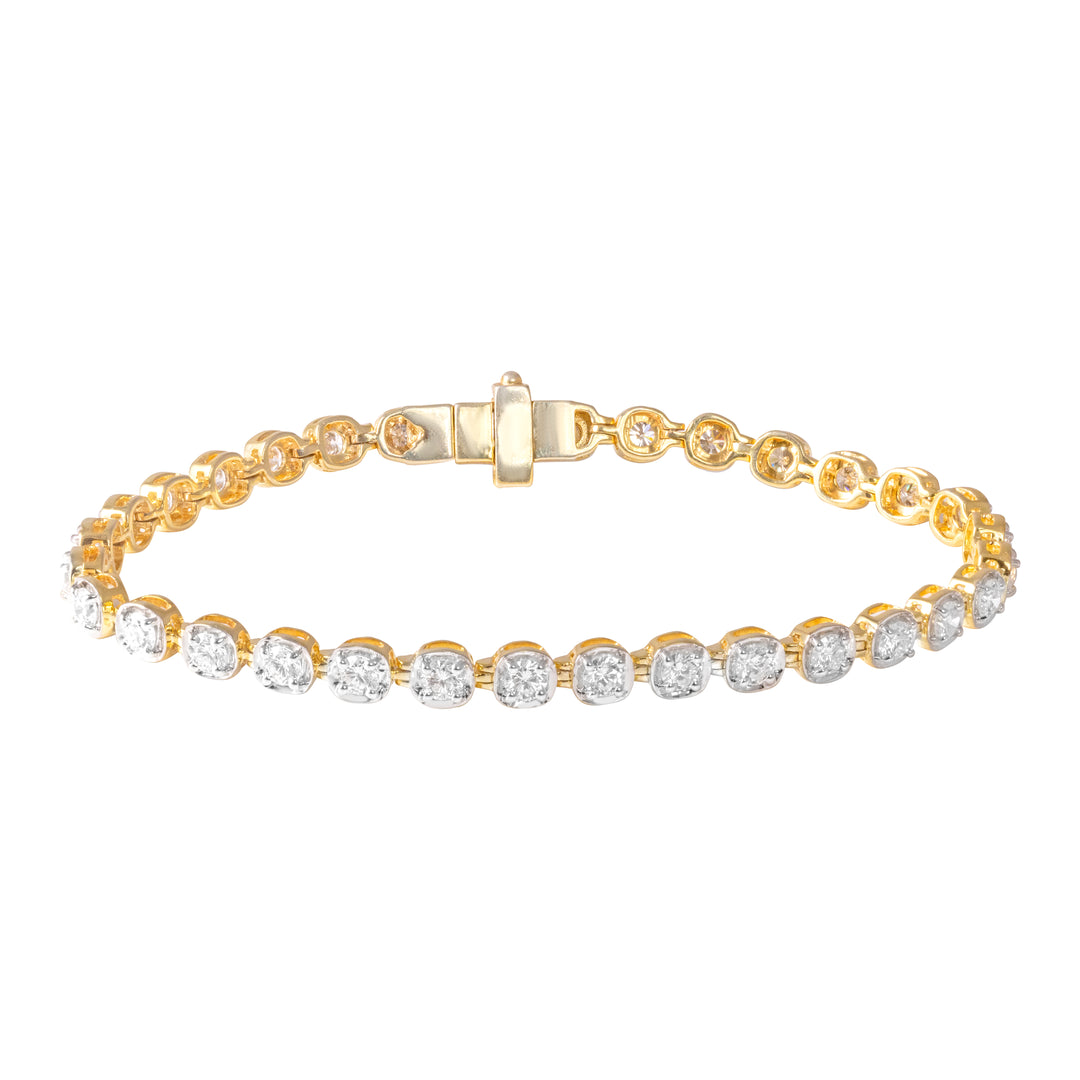 The Cushion Link Tennis Bracelet
